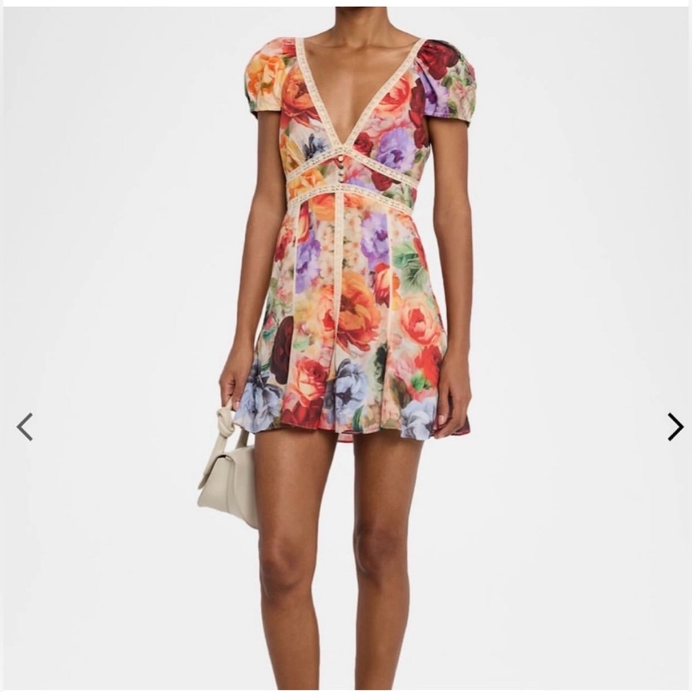NWT alice + olivia dress in Storm Floral - Picture 4 of 9